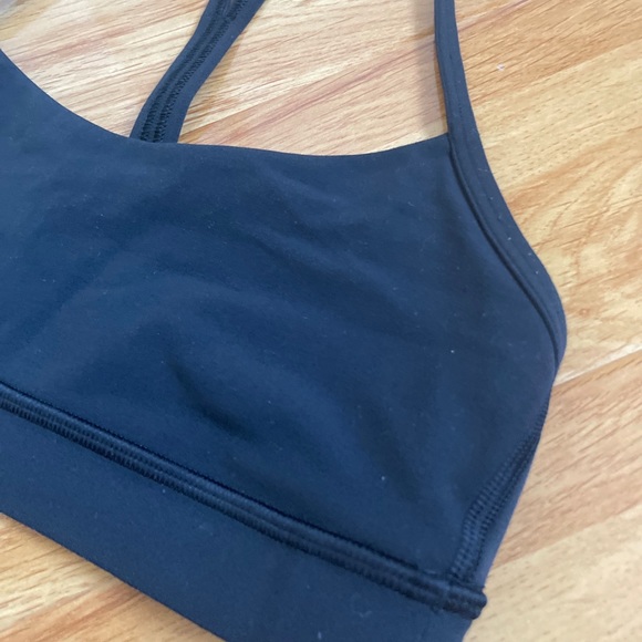 Lululemon Flow Y Bra Black size 6 Nulu - Picture 3 of 10